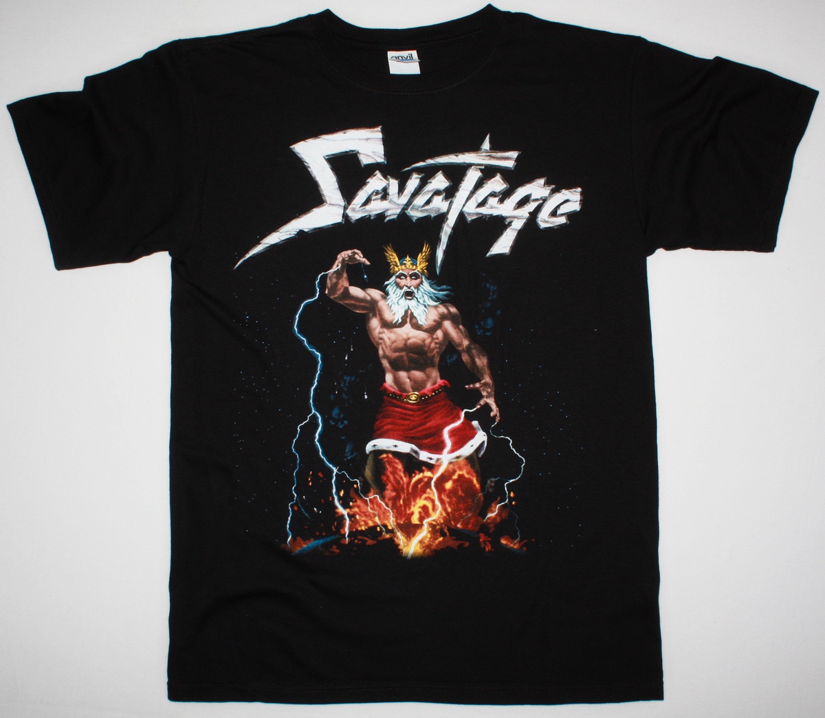 SAVATAGE TOTAL DEVASTATION NEW BLACK T-SHIRT