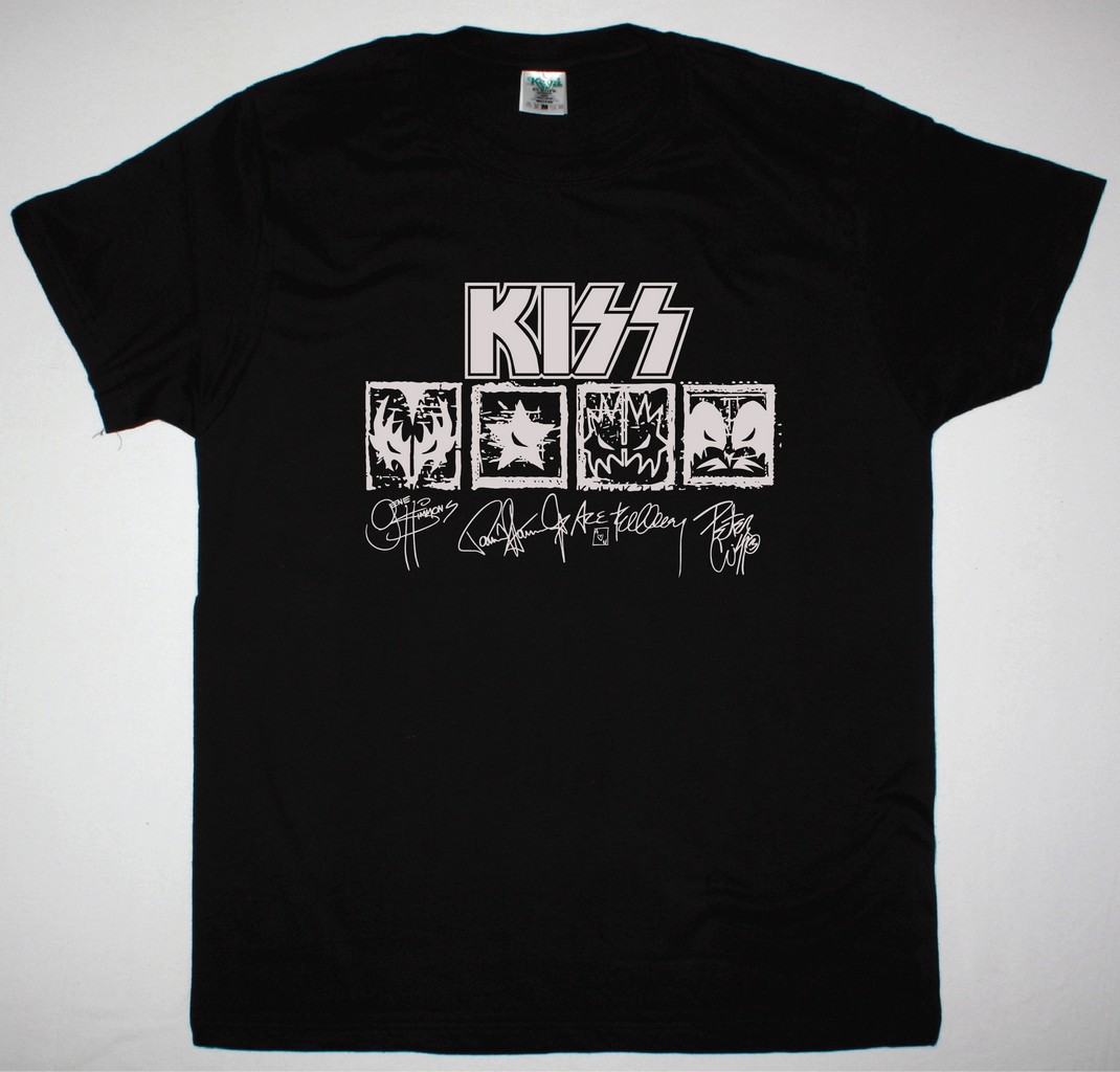 KISS SYMBOLS NEW BLACK T-SHIRT