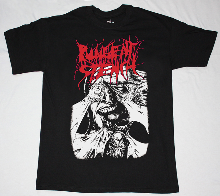 PUNGENT STENCH SPLIT NEW BLACK T-SHIRT