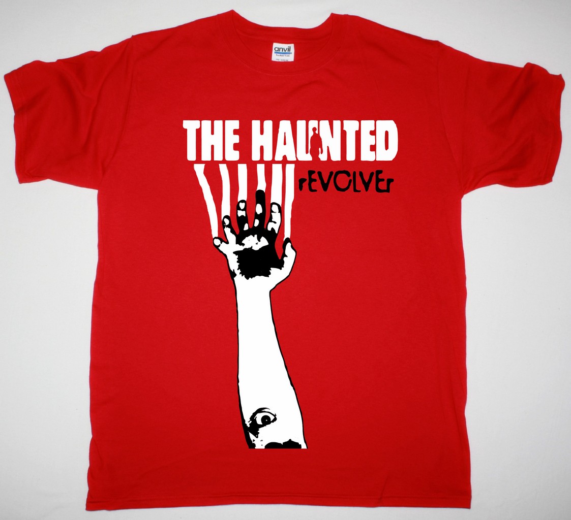 THE HAUNTED REVOLVER NEW RED T-SHIRT