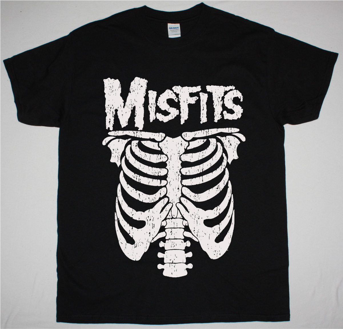 MISFITS RIB CAGE NEW BLACK T SHIRT