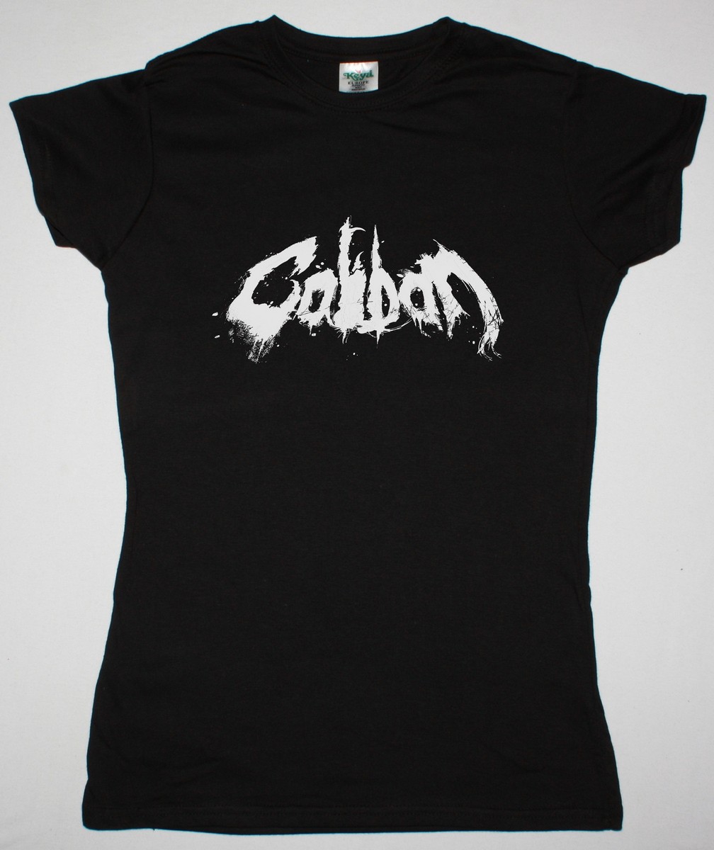 CALIBAN LOGO NEW BLACK LADY T-SHIRT