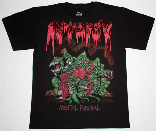 AUTOPSY MENTAL FUNERAL'91  NEW BLACK T-SHIRT