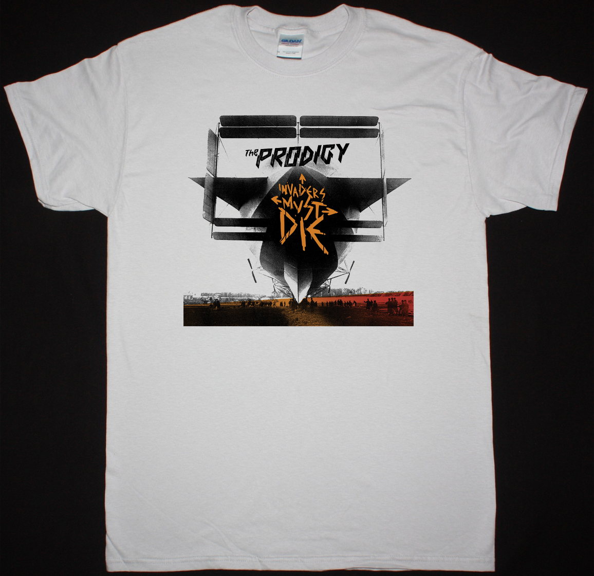 THE PRODIGY INVADERS  MUST DIE NEW WHITE T SHIRT
