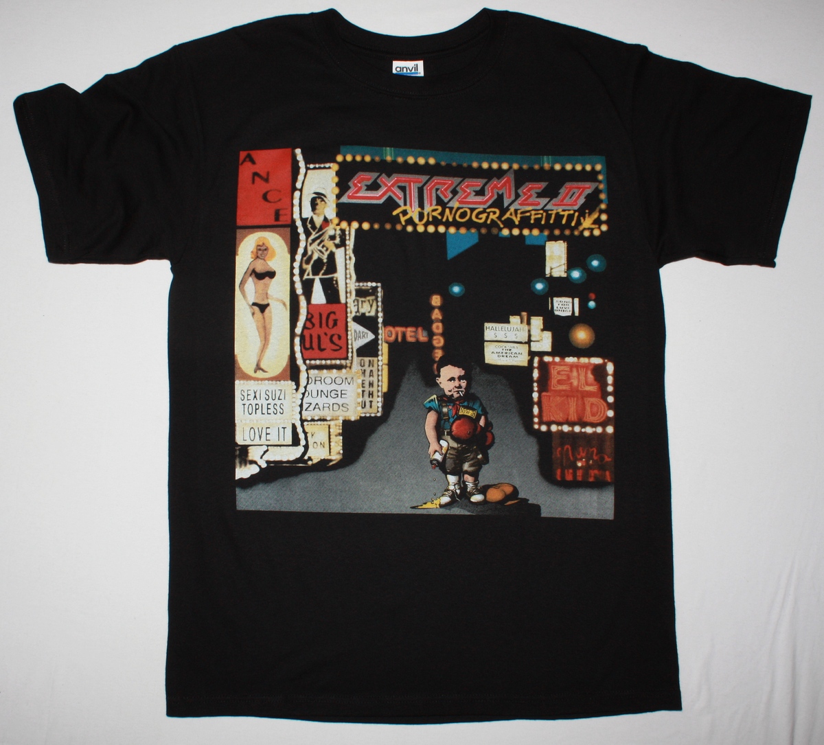 EXTREME II PORNOGRAFFITTY 1990 NEW BLACK T-SHIRT