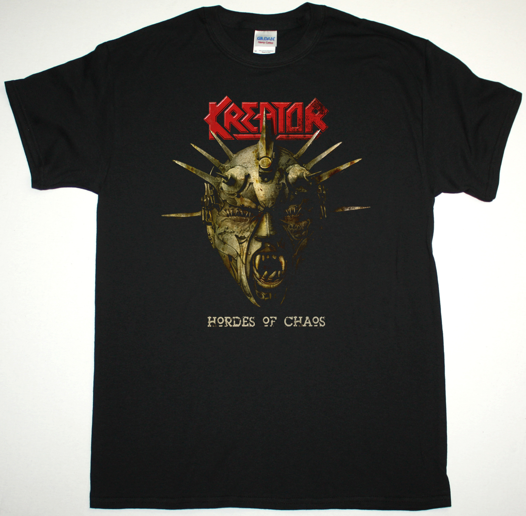 KREATOR HORDES OF CHAOS NEW BLACK T-SHIRT