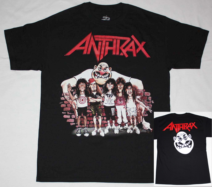 ANTHRAX STATE OF EUPHORIA CARTOON NEW BLACK T-SHIRT
