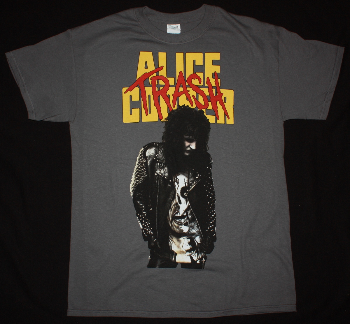 ALICE COOPER TRASH NEW GREY T SHIRT