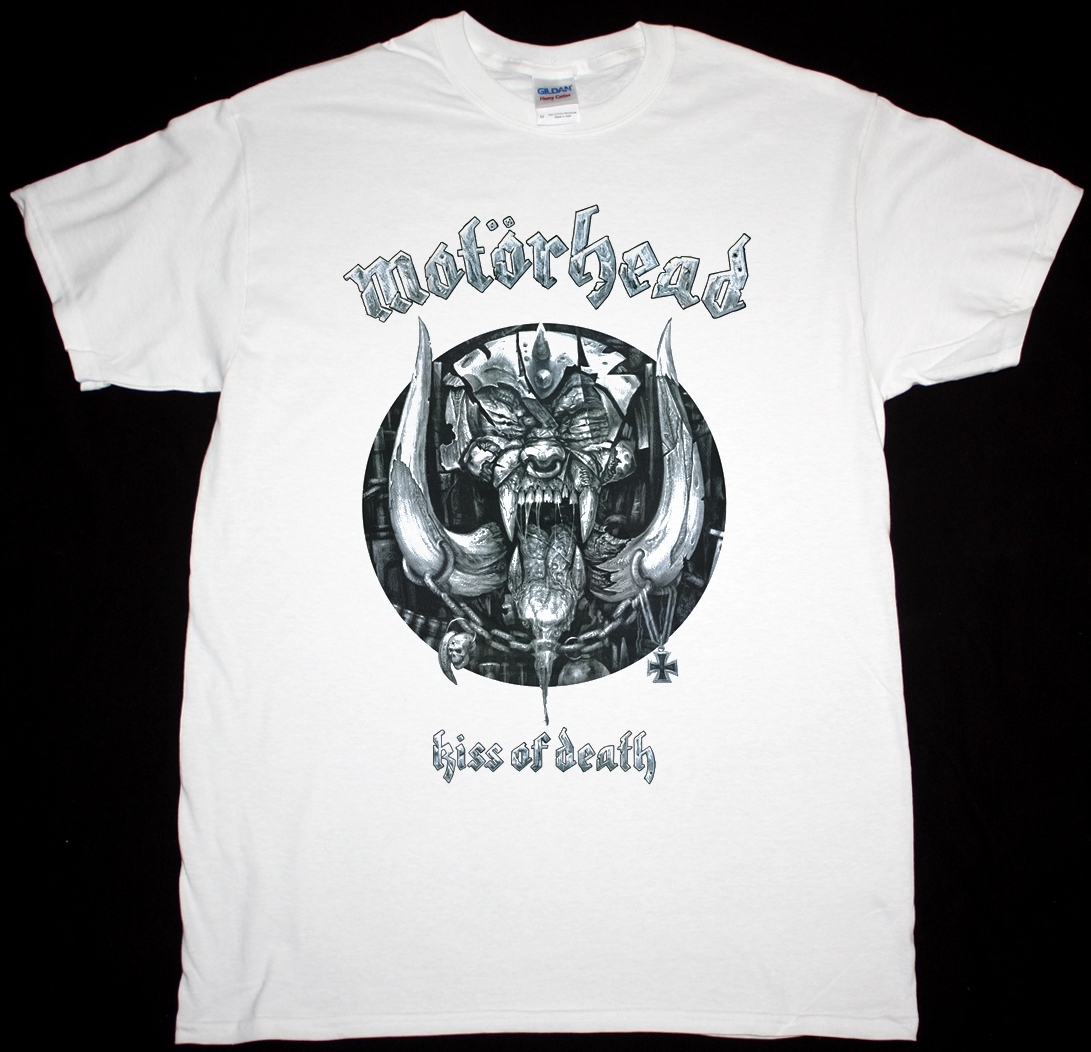 MOTORHEAD KISS OF DEATH NEW WHITE T-SHIRT