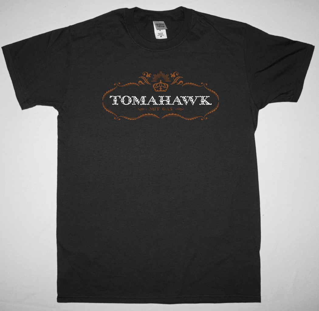 TOMAHAWK MIT GAS NEW BLACK T-SHIRT