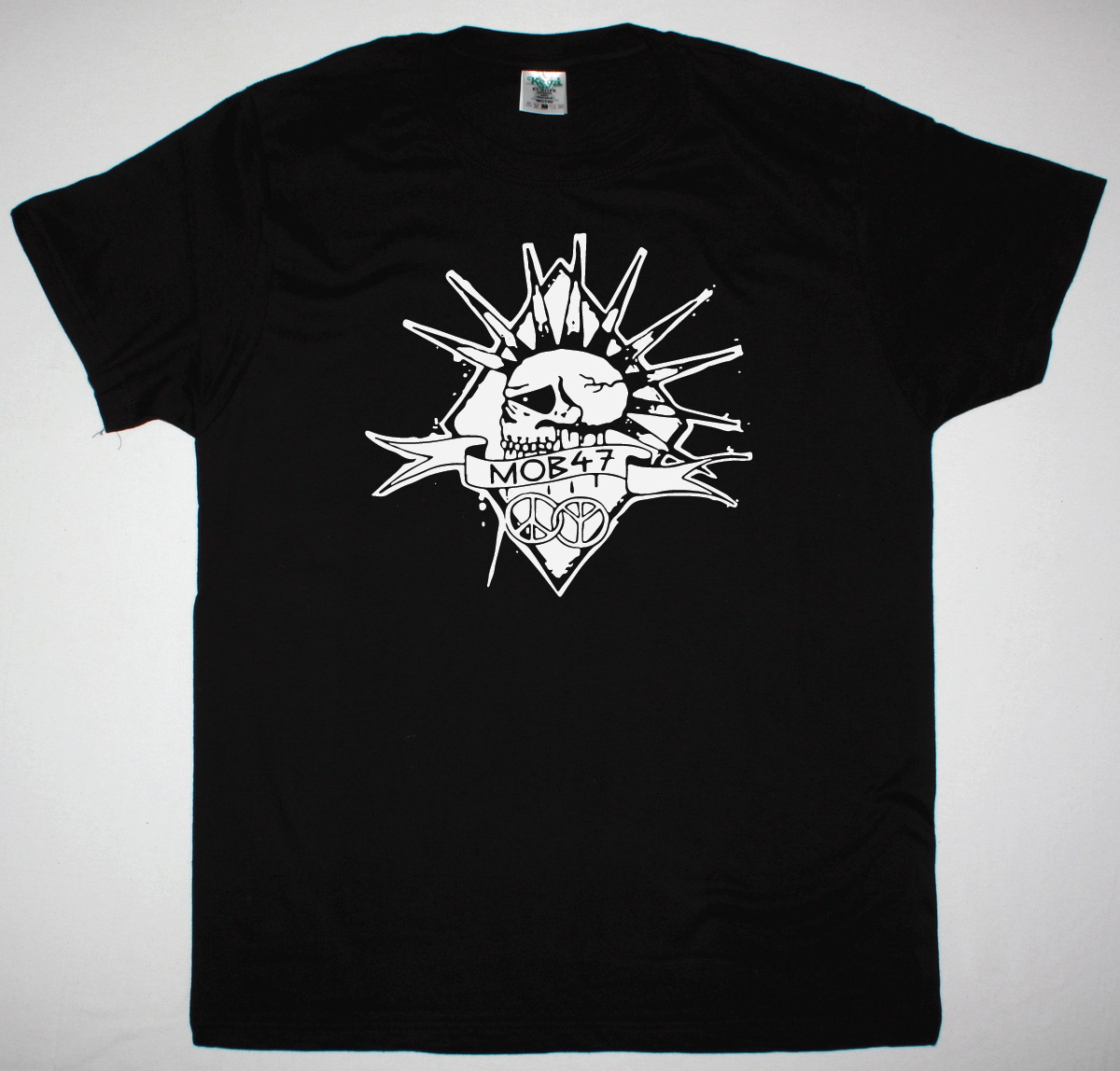 MOB47 SKULL LOGO NEW BLACK T SHIRT