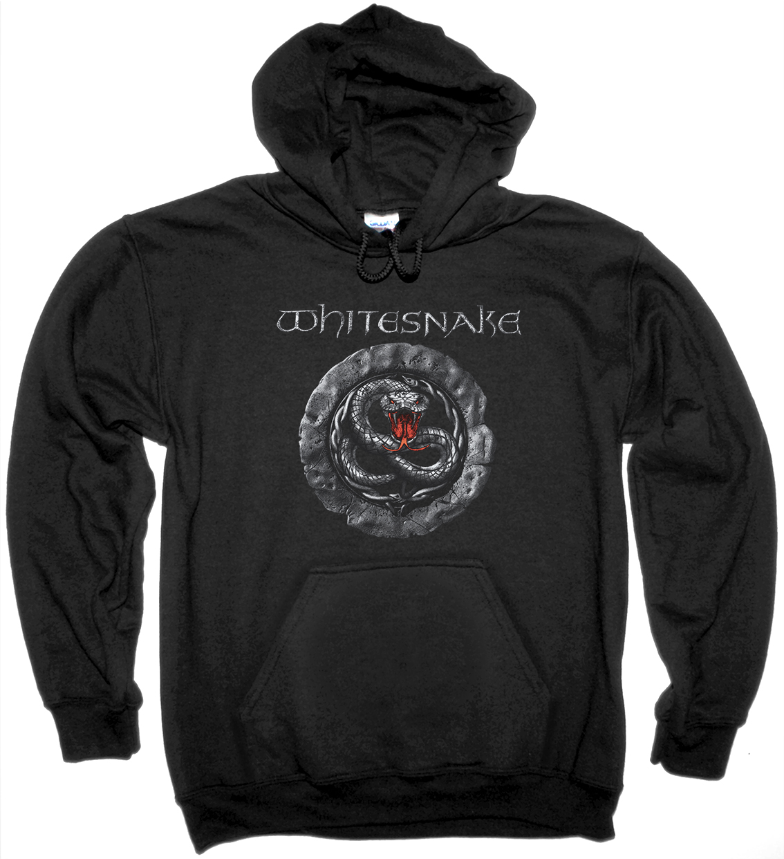 WHITESNAKE GREY SIGN NEW BLACK HOODIE