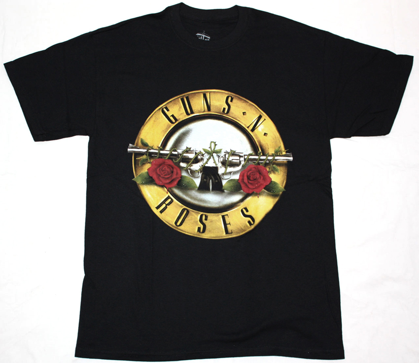 GUNS N ROSES SIGN NEW BLACK T-SHIRT