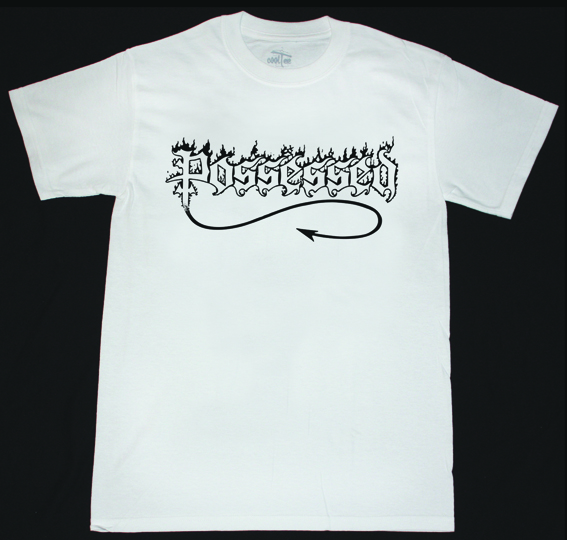 POSSESSED LOGO  NEW WHITE T-SHIRT