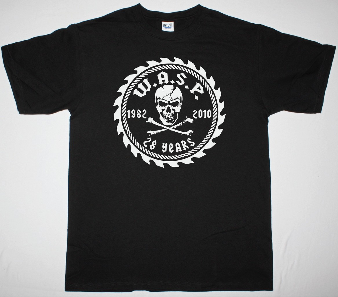 W.A.S.P. 28  ANNIVERSARY SHIRT NEW BLACK T-SHIRT