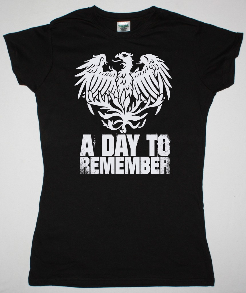 A DAY TO REMEMBER EAGLE NEW BLACK LADY  T-SHIRT