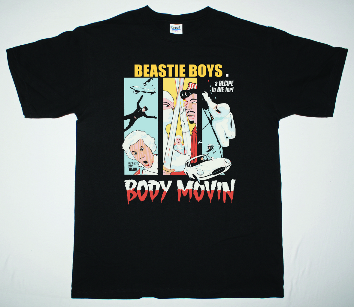 BEASTIE BOYS BODY MOVIN NEW BLACK T-SHIRT