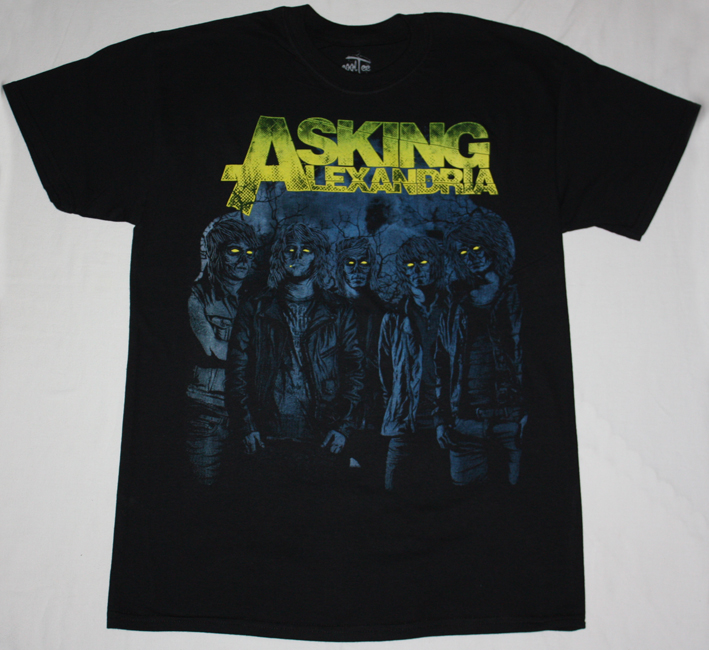 ASKING ALEXANDRIA CAN'T HELP  NEW BLACK T-SHIRT