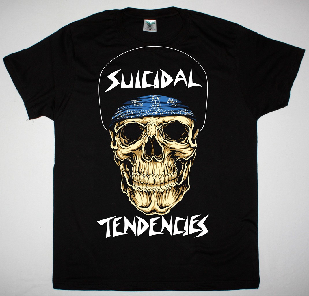 SUICIDAL TENDENCIES LOGO SKULL NEW BLACK T-SHIRT