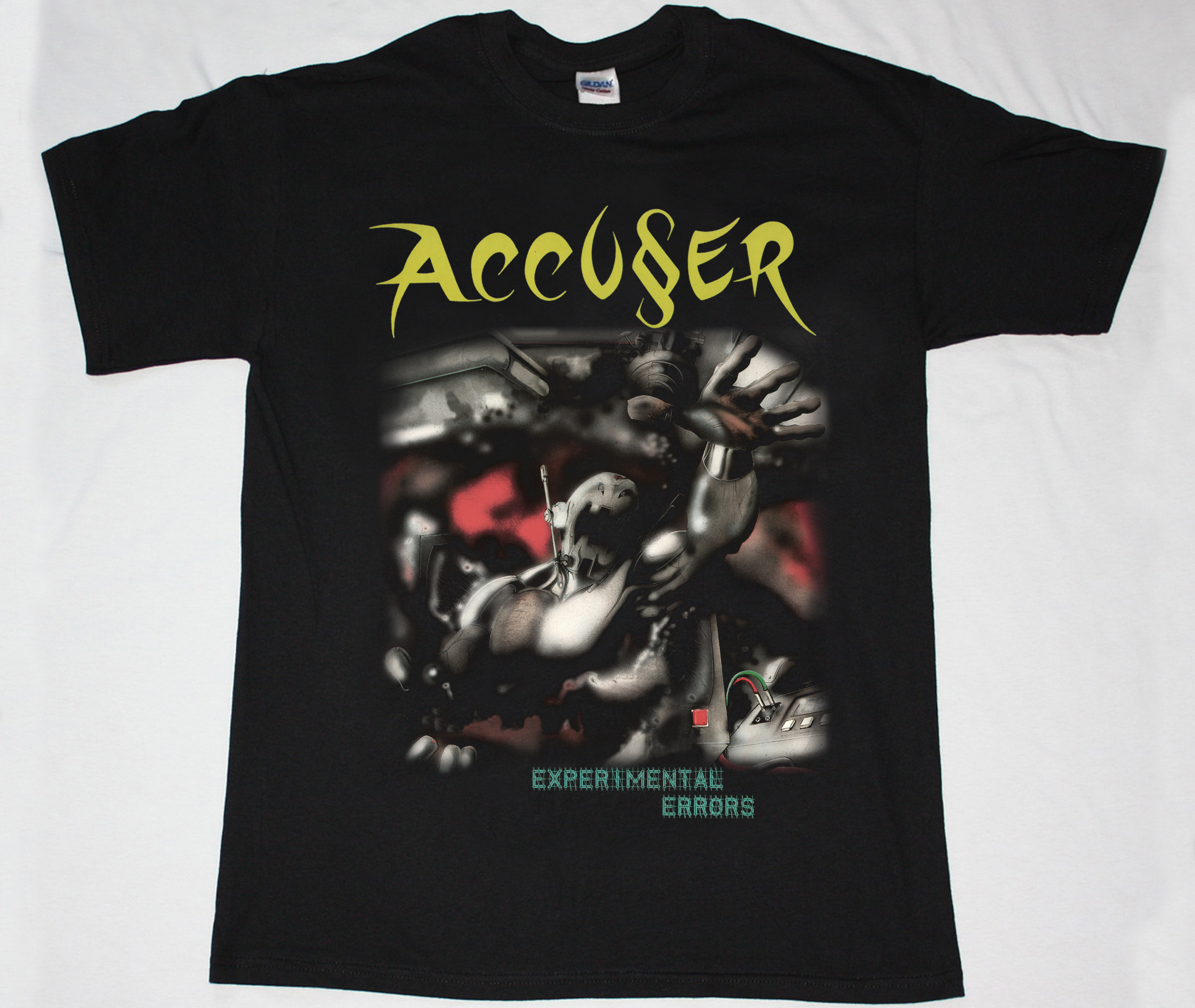 ACCUSER EXPERIMENTAL ERRORS 87 NEW BLACK T-SHIRT