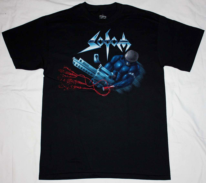 SODOM TAPPING THE VEIN TOUR'92  NEW BLACK T-SHIRT
