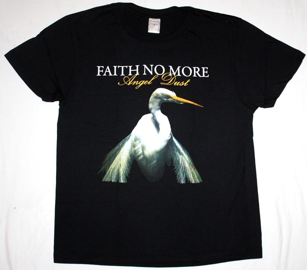 FAITH NO MORE ANGEL DUST'92 NEW BLACK T-SHIRT