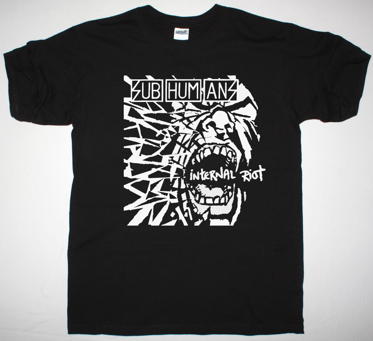 SUBHUMANS INTERNAL RIOT NEW BLACK T SHIRT