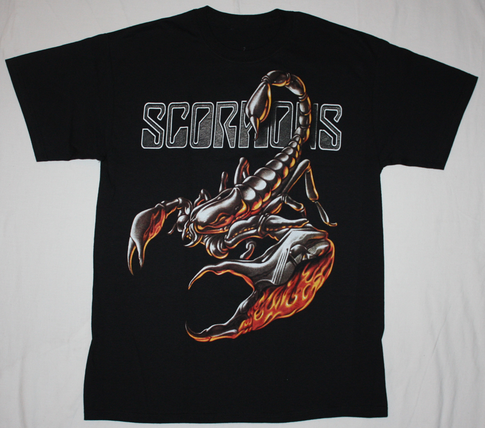 SCORPIONS GIANT SCORPION NEW BLACK T-SHIRT