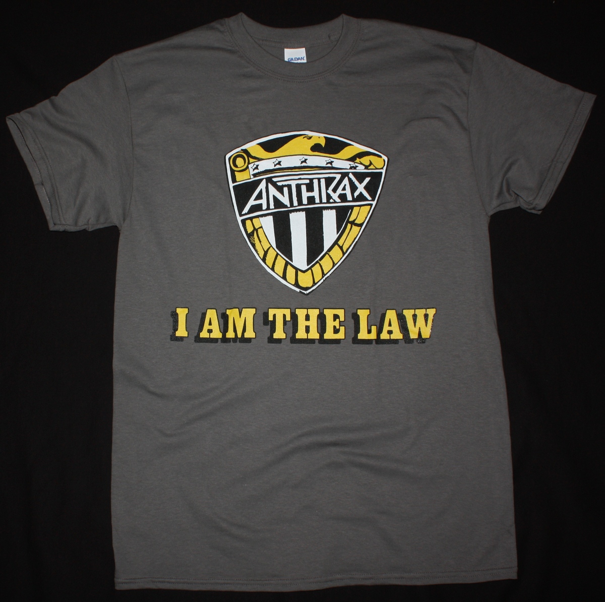 ANTHRAX I AM THE LAW NEW GREY T SHIRT