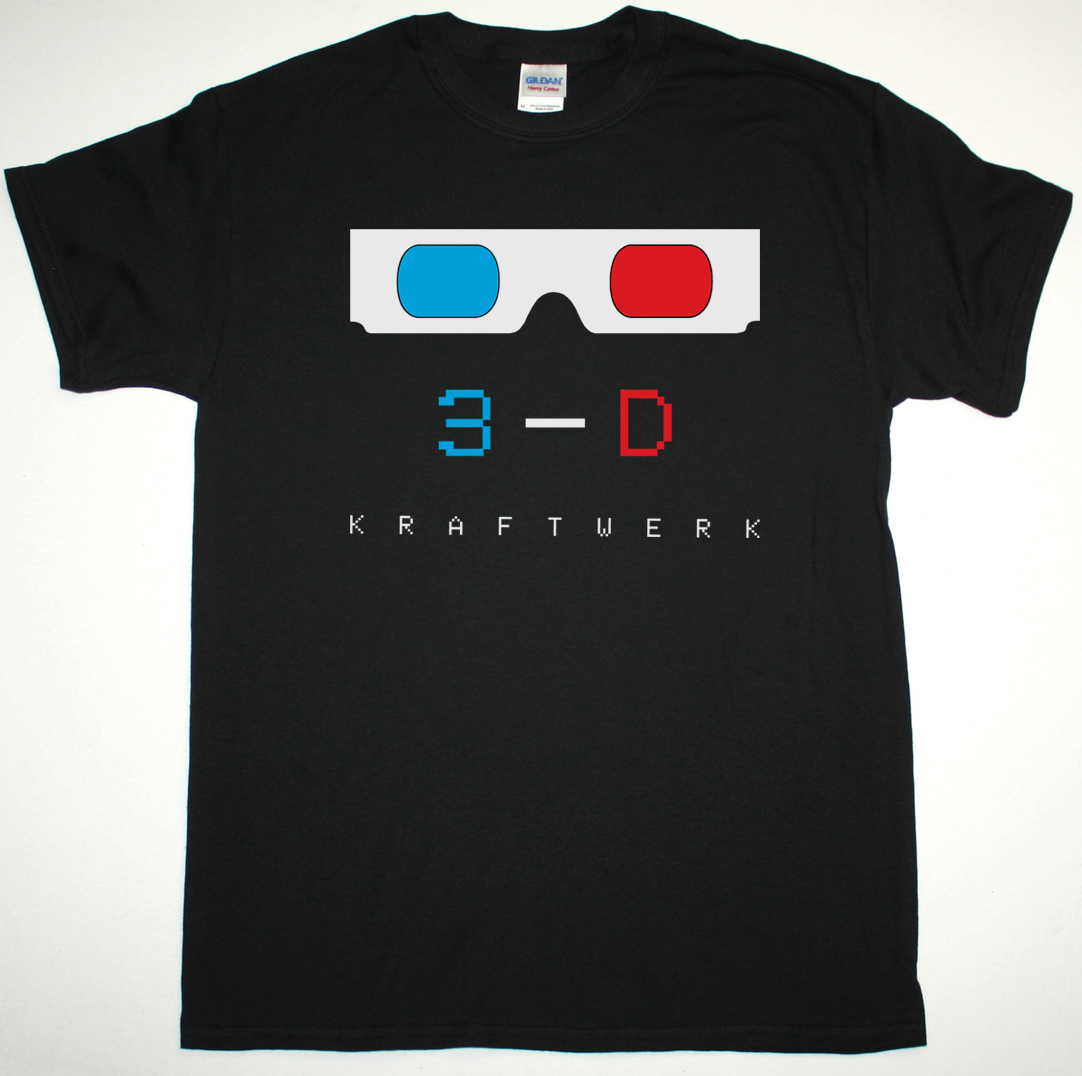 KRAFTWERK 3-D NEW BLACK T-SHIRT