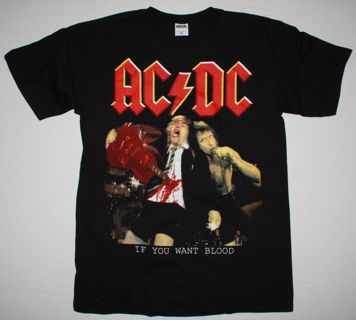 AC DC IF YOU WANT BLOOD YOU'VE GOT IT AC/DC NEW BLACK T-SHIRT