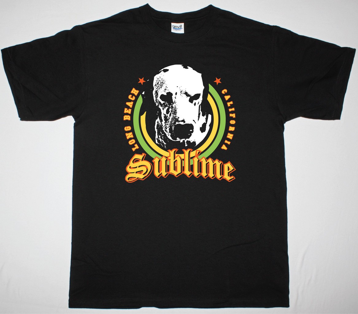 SUBLIME DOG NEW BLACK T-SHIRT