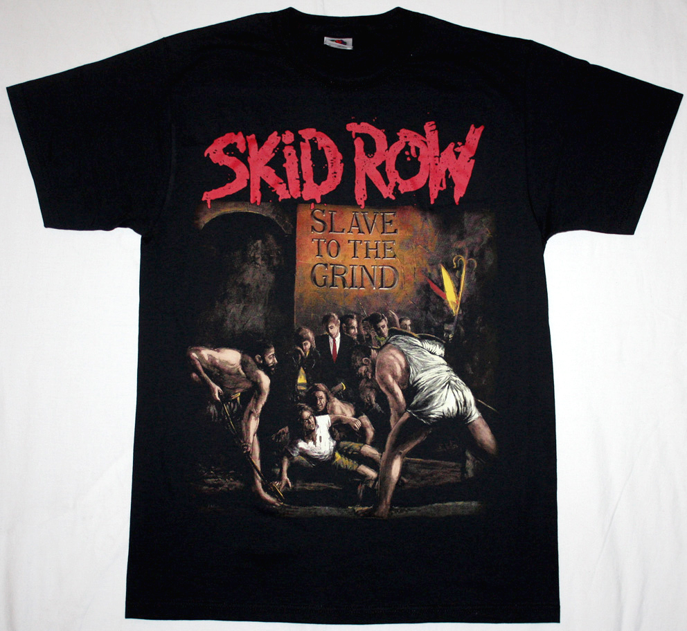 SKID ROW SLAVE TO THE GRIND '91 NEW BLACK T-SHIRT