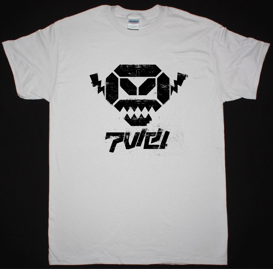POP WILL EAT ITSELF ANGRY ROBOT NEW ICE GREY T SHIRT