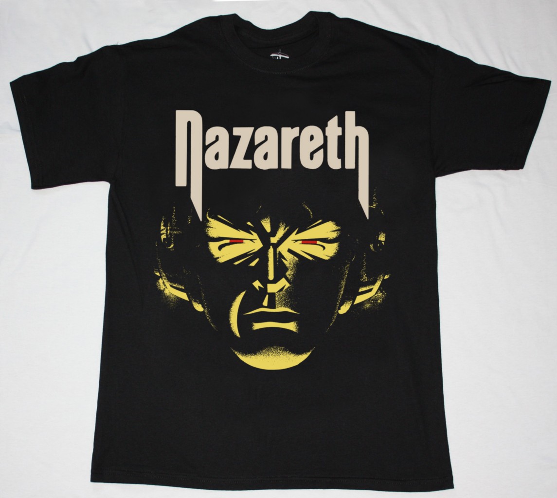 NAZARETH HOT TRACKS'73-76 NEW BLACK T-SHIRT