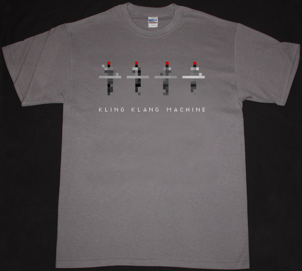 KRAFTWERK KLING KLANG MACHINE NEW GREY CHARCOAL T-SHIRT