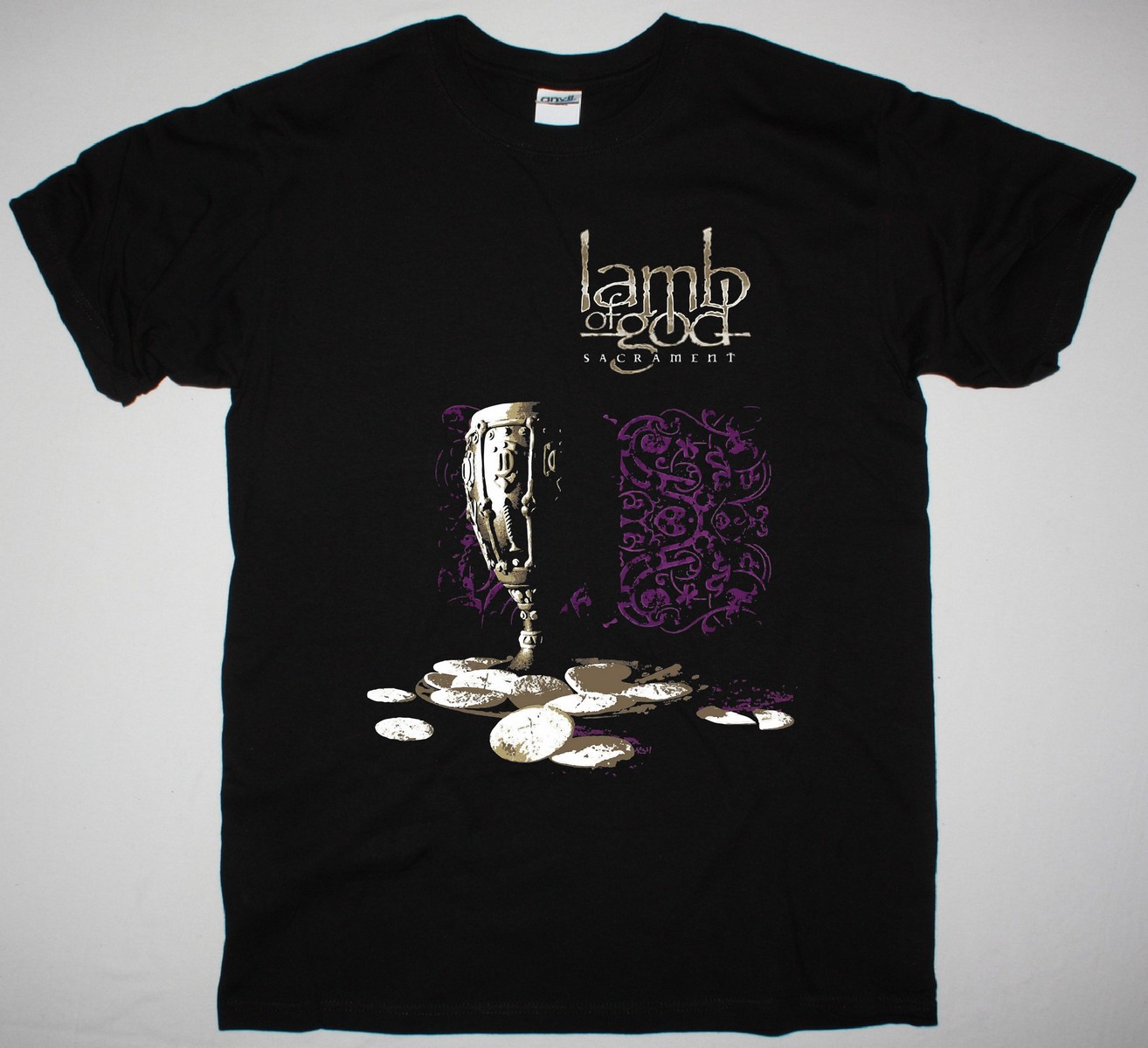 LAMB OF GOD SACRAMENT NEW BLACK T-SHIRT