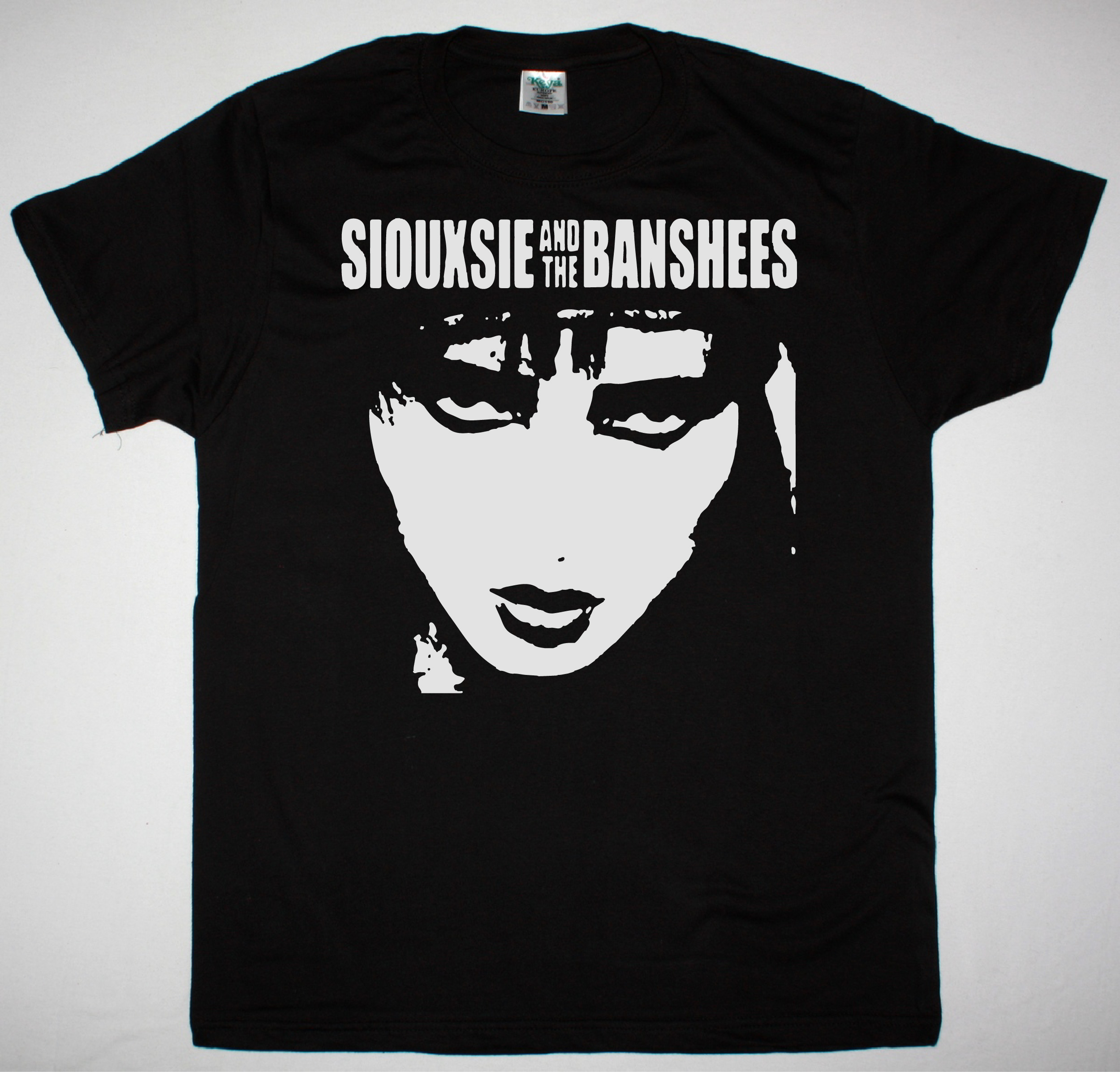 SIOUXSIE AND THE BANSHEES FACE TO FACE NEW BLACK TSHIRT