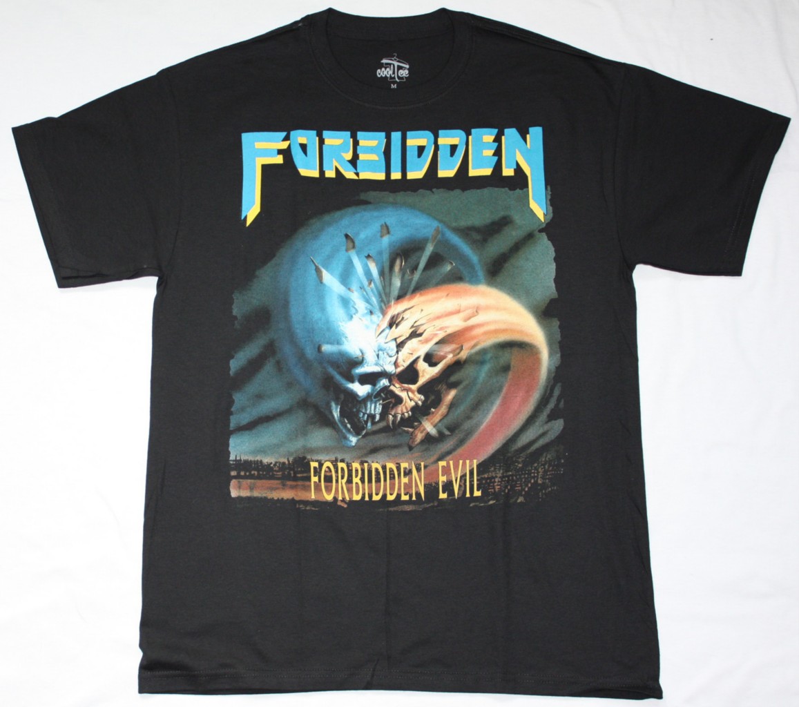 FORBIDDEN FORBIDDEN EVIL'88 NEW BLACK T-SHIRT