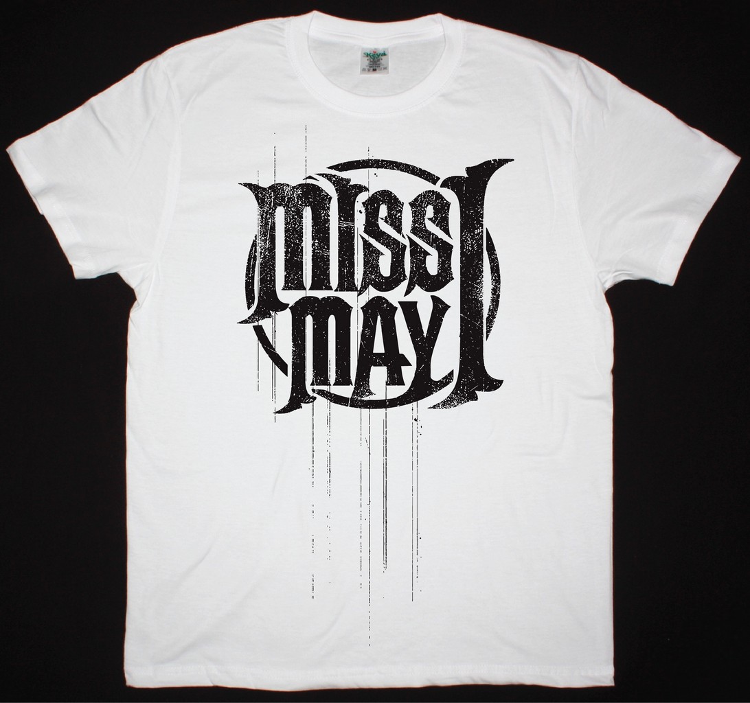 MISS MAY I LOGO NEW WHITE T-SHIRT