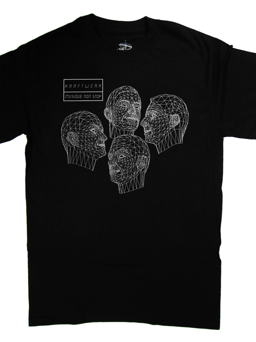 KRAFTWERK MUSIQUE NON STOP ROBOTS NEW RARE T-SHIRT