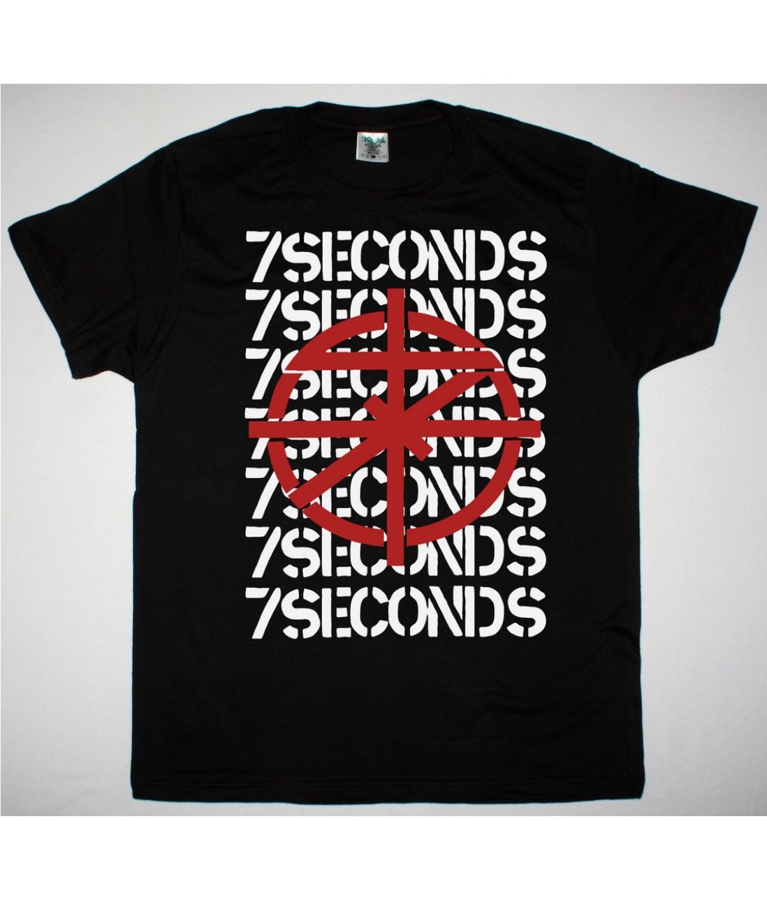 7 SECONDS SCOPE NEW BLACK T SHIRT