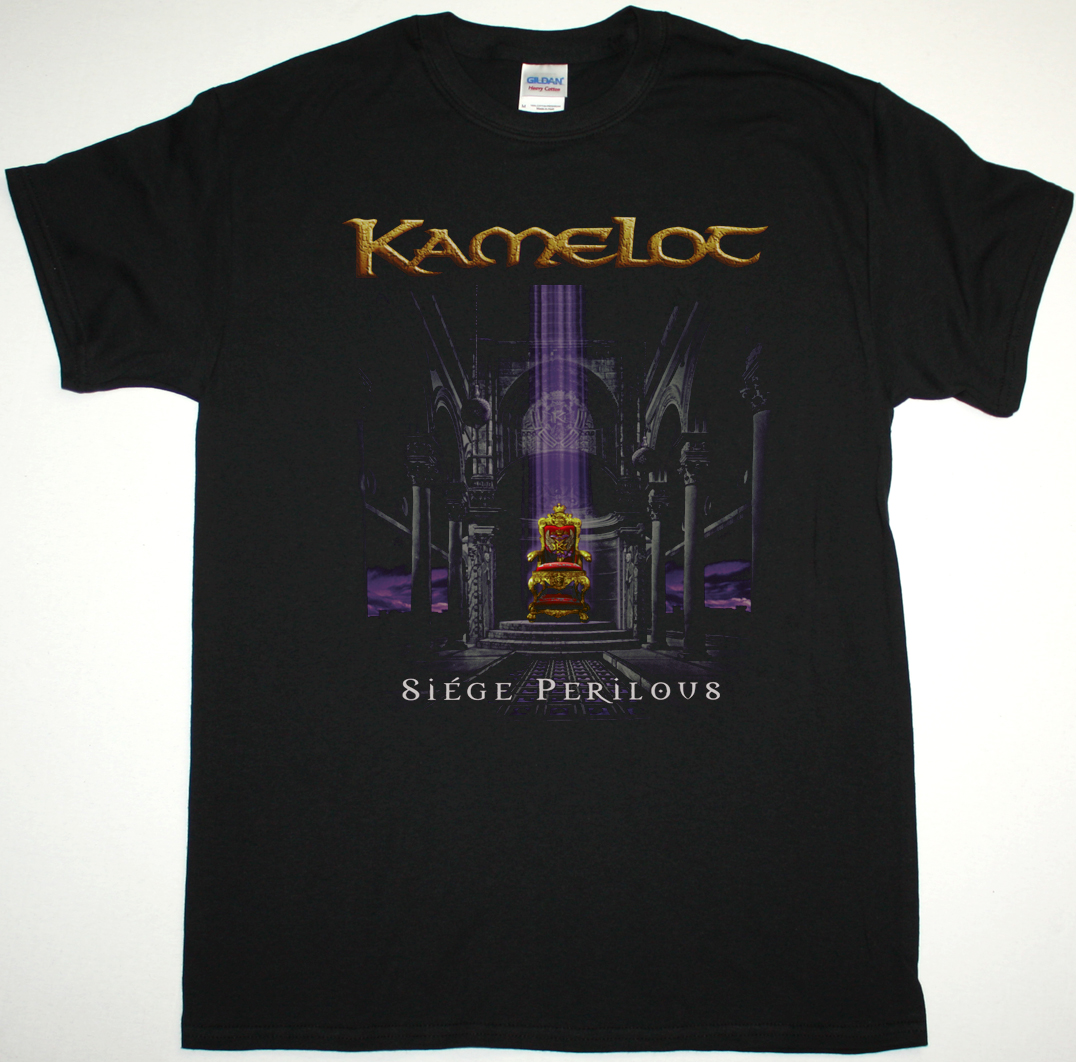 KAMELOT SIEGE PERILOUS NEW BLACK T-SHIRT