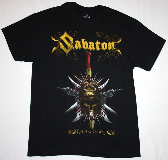 SABATON THE ART OF WAR NEW BLACK T-SHIRT