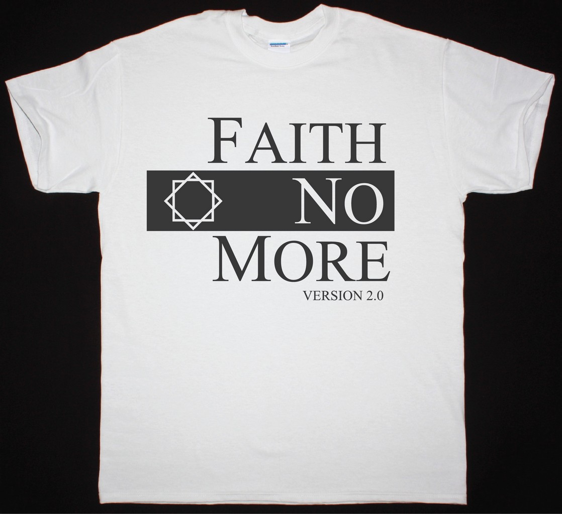 FAITH NO MORE CLASSIC LOGO V2 NEW WHITE T-SHIRT