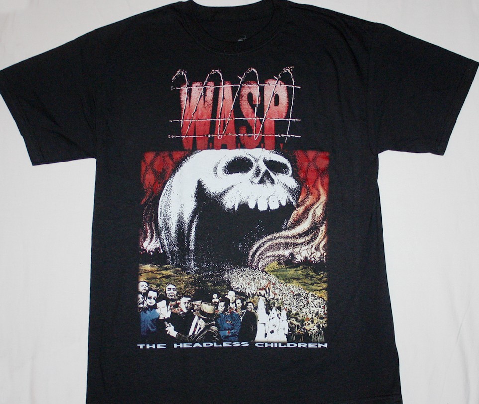 W.A.S.P. THE HEADLESS CHILDREN'89   NEW BLACK T-SHIRT
