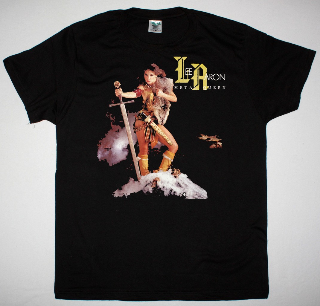 LEE AARON METAL QUEEN 1984 NEW BLACK T SHIRT