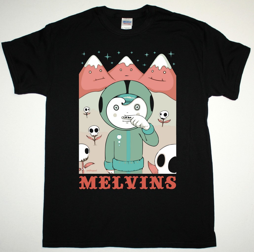 MELVINS LUCIUS AND MOUNTAINS NEW BLACK T-SHIRT