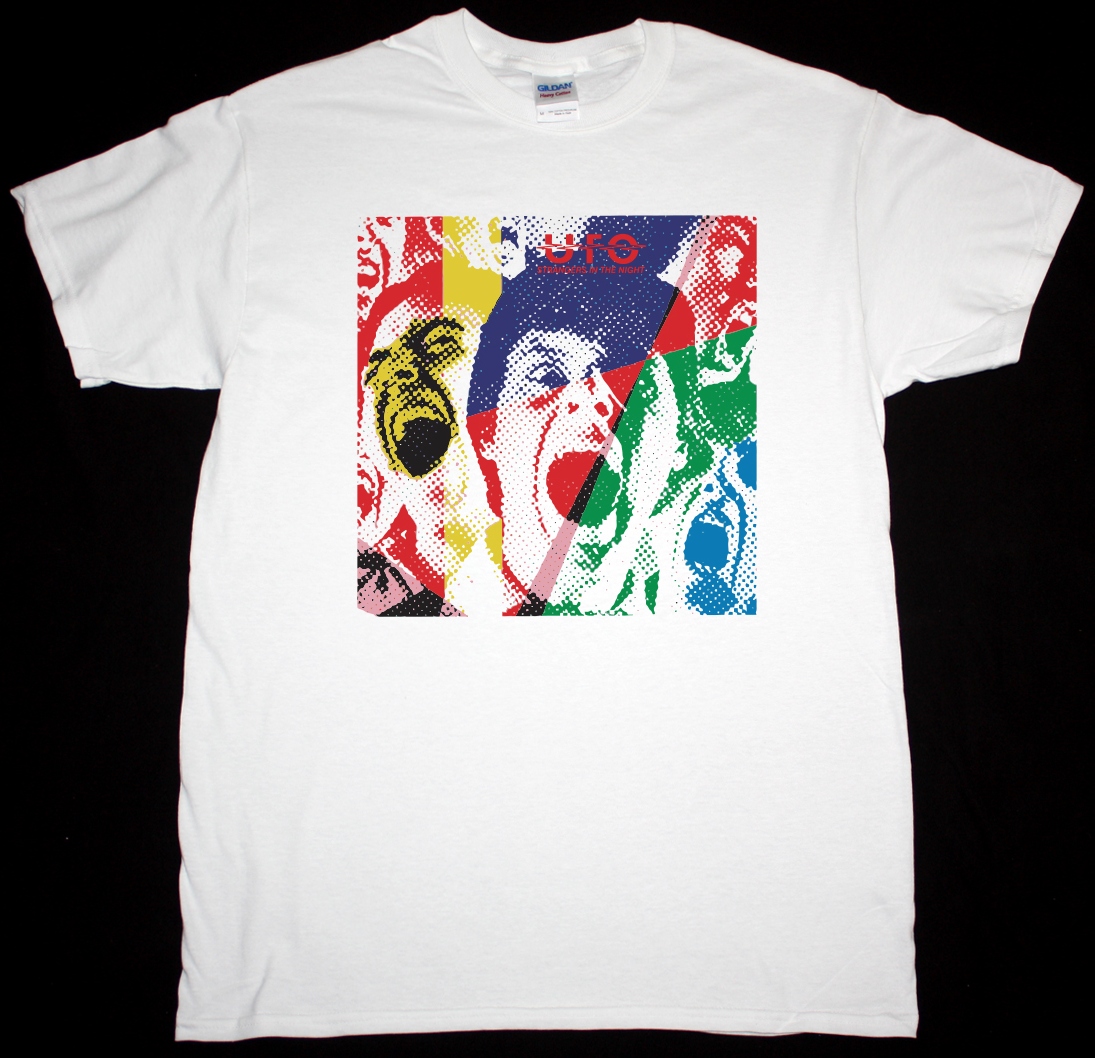 UFO STRANGERS IN THE NIGHT 1979 NEW WHITE T-SHIRT