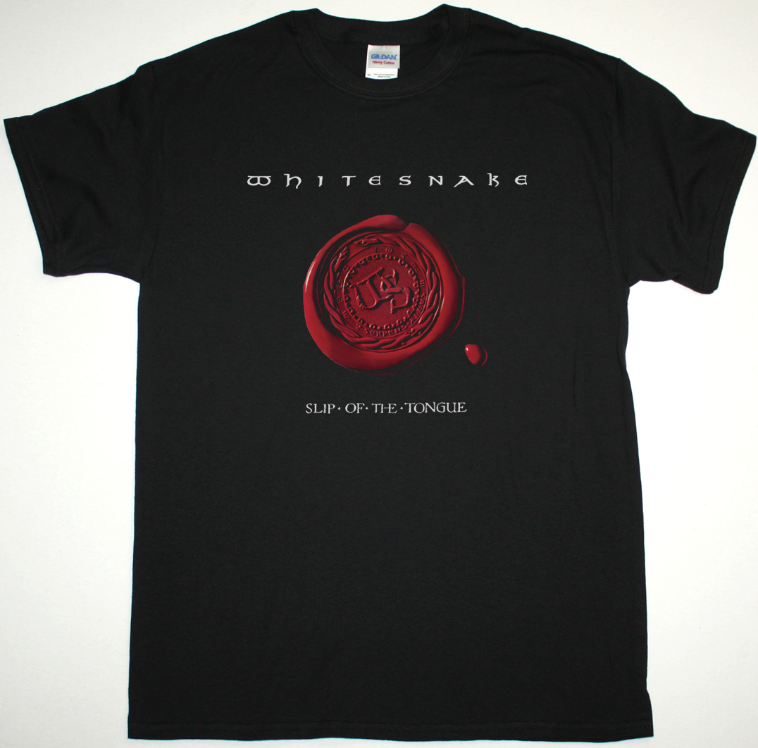 WHITESNAKE SLIP OF THE TONGUE NEW BLACK T-SHIRT